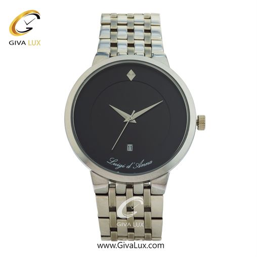 ساعت مچی اورجینال مردانه LdA | لوئیجی د آنا | Luigi d'Ana نقره ای | نقره ای| مشکی| کد رفرنس 2358